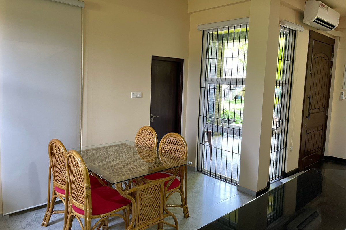 Scenic overview of the villa property nestled in natural surroundings